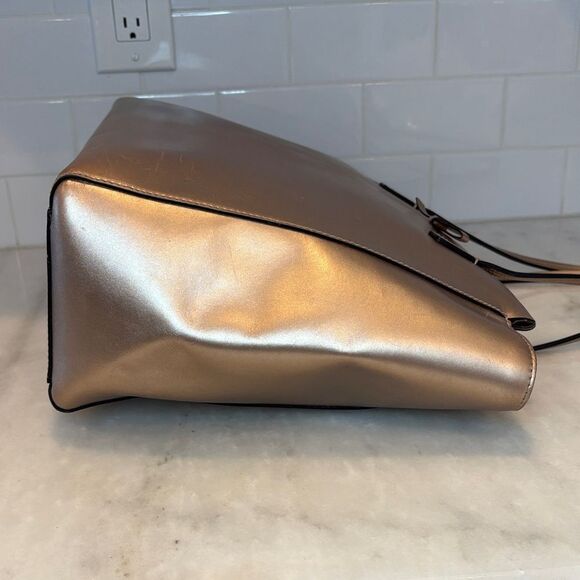 Kate Spade Bag Purse Handbag New York Sawyer Street Taden Metallic Leather Tote - Picture 7 of 16